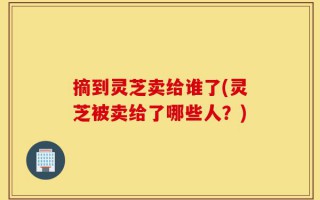摘到灵芝卖给谁了(灵芝被卖给了哪些人？)