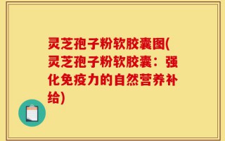 灵芝孢子粉软胶囊图(灵芝孢子粉软胶囊：强化免疫力的自然营养补给)