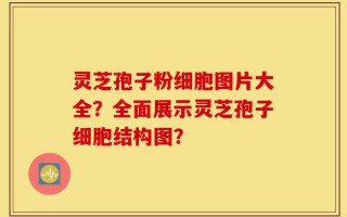 灵芝孢子粉细胞图片大全？全面展示灵芝孢子细胞结构图？