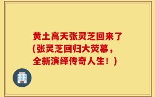 黄土高天张灵芝回来了(张灵芝回归大荧幕，全新演绎传奇人生！)