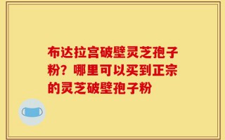 布达拉宫破壁灵芝孢子粉？哪里可以买到正宗的灵芝破壁孢子粉