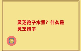 灵芝孢子水煮？什么是灵芝孢子