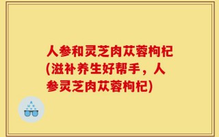 人参和灵芝肉苁蓉枸杞(滋补养生好帮手，人参灵芝肉苁蓉枸杞)
