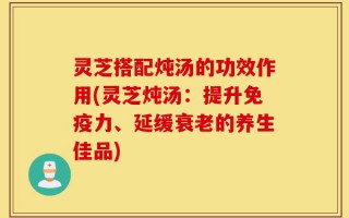 灵芝搭配炖汤的功效作用(灵芝炖汤：提升免疫力、延缓衰老的养生佳品)