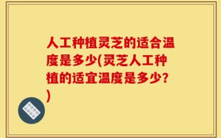 人工种植灵芝的适合温度是多少(灵芝人工种植的适宜温度是多少？)