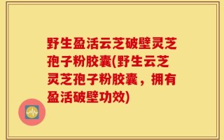 野生盈活云芝破壁灵芝孢子粉胶囊(野生云芝灵芝孢子粉胶囊，拥有盈活破壁功效)