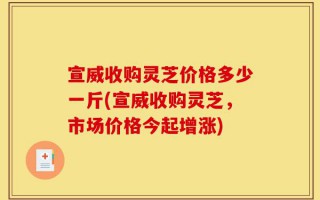 宣威收购灵芝价格多少一斤(宣威收购灵芝，市场价格今起增涨)