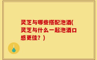 灵芝与哪些搭配泡酒(灵芝与什么一起泡酒口感更佳？)
