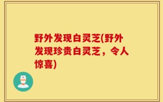 野外发现白灵芝(野外发现珍贵白灵芝，令人惊喜)
