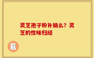 灵芝孢子粉补脑么？灵芝的性味归经