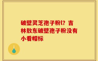 破壁灵芝孢子粉l？吉林敖东破壁孢子粉没有小看帽标