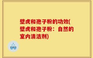 壁虎和孢子粉的功效(壁虎和孢子粉：自然的室内清洁剂)
