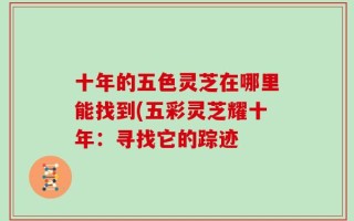 十年的五色灵芝在哪里能找到(五彩灵芝耀十年：寻找它的踪迹