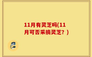 11月有灵芝吗(11月可否采摘灵芝？)