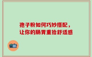 孢子粉如何巧妙搭配，让你的肠胃重拾舒适感