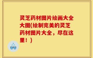 灵芝药材图片绘画大全大图(绘制完美的灵芝药材图片大全，尽在这里！)