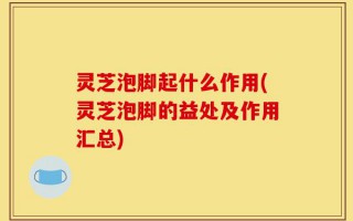 灵芝泡脚起什么作用(灵芝泡脚的益处及作用汇总)