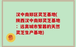 汉中南郑区灵芝基地(陕西汉中南郑灵芝基地：远离城市繁嚣的天然灵芝生产基地)