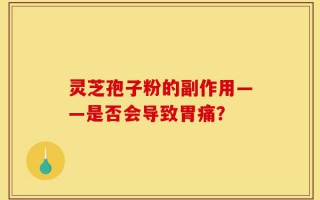 灵芝孢子粉的副作用——是否会导致胃痛？