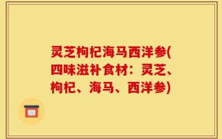 灵芝枸杞海马西洋参(四味滋补食材：灵芝、枸杞、海马、西洋参)