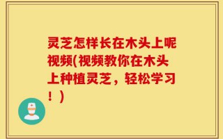 灵芝怎样长在木头上呢视频(视频教你在木头上种植灵芝，轻松学习！)