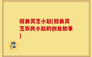 冠县灵芝小赵(冠县灵芝农民小赵的创业故事)