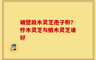 破壁段木灵芝孢子粉？柞木灵芝与椴木灵芝谁好