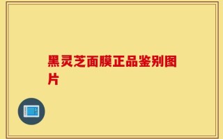 黑灵芝面膜正品鉴别图片