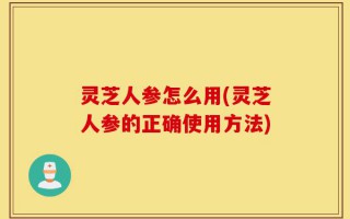 灵芝人参怎么用(灵芝人参的正确使用方法)