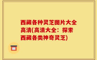 西藏各种灵芝图片大全高清(高清大全：探索西藏各类神奇灵芝)