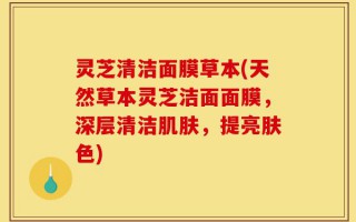 灵芝清洁面膜草本(天然草本灵芝洁面面膜，深层清洁肌肤，提亮肤色)