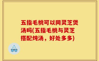 五指毛桃可以同灵芝煲汤吗(五指毛桃与灵芝搭配炖汤，好处多多)