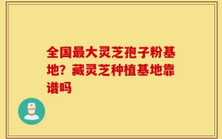 全国最大灵芝孢子粉基地？藏灵芝种植基地靠谱吗