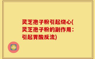 灵芝孢子粉引起烧心(灵芝孢子粉的副作用：引起胃酸反流)