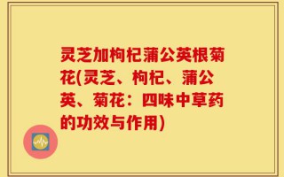 灵芝加枸杞蒲公英根菊花(灵芝、枸杞、蒲公英、菊花：四味中草药的功效与作用)