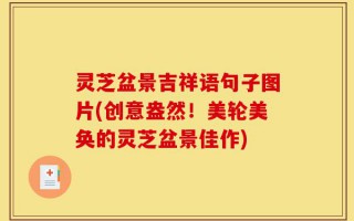 灵芝盆景吉祥语句子图片(创意盎然！美轮美奂的灵芝盆景佳作)