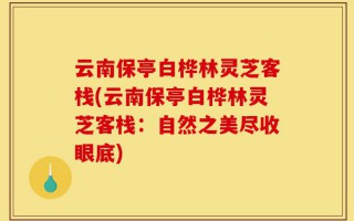 云南保亭白桦林灵芝客栈(云南保亭白桦林灵芝客栈：自然之美尽收眼底)