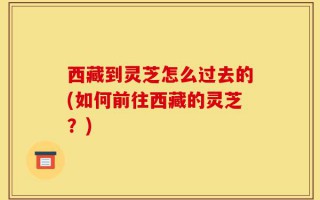 西藏到灵芝怎么过去的(如何前往西藏的灵芝？)
