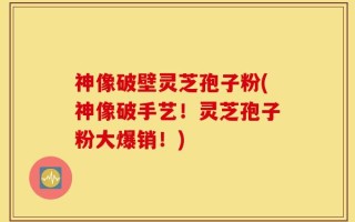 神像破壁灵芝孢子粉(神像破手艺！灵芝孢子粉大爆销！)