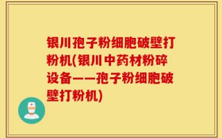 银川孢子粉细胞破壁打粉机(银川中药材粉碎设备——孢子粉细胞破壁打粉机)