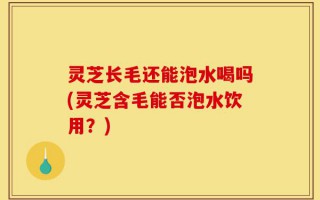 灵芝长毛还能泡水喝吗(灵芝含毛能否泡水饮用？)