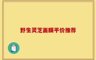 野生灵芝面膜平价推荐