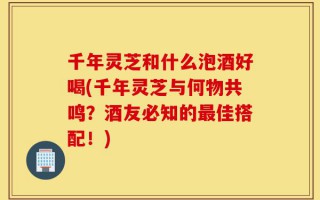 千年灵芝和什么泡酒好喝(千年灵芝与何物共鸣？酒友必知的最佳搭配！)