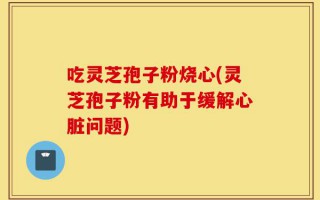 吃灵芝孢子粉烧心(灵芝孢子粉有助于缓解心脏问题)