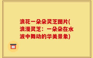 浪花一朵朵灵芝图片(浪漫灵芝：一朵朵在水波中舞动的华美景象)
