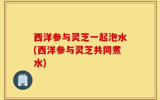 西洋参与灵芝一起泡水(西洋参与灵芝共同煮水)
