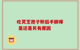 吃灵芝孢子粉后手脚痒 是还是另有原因