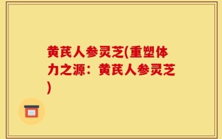 黄芪人参灵芝(重塑体力之源：黄芪人参灵芝)