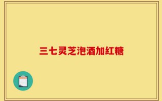 三七灵芝泡酒加红糖