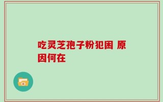 吃灵芝孢子粉犯困 原因何在